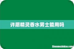 许愿精灵香水男士能用吗