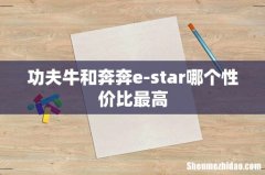 功夫牛和奔奔e-star哪个性价比最高