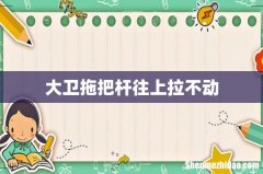 大卫拖把杆往上拉不动