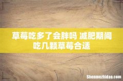 草莓吃多了会胖吗 减肥期间吃几颗草莓合适