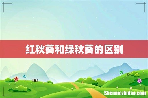 红秋葵和绿秋葵的区别