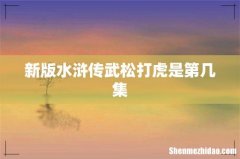新版水浒传武松打虎是第几集