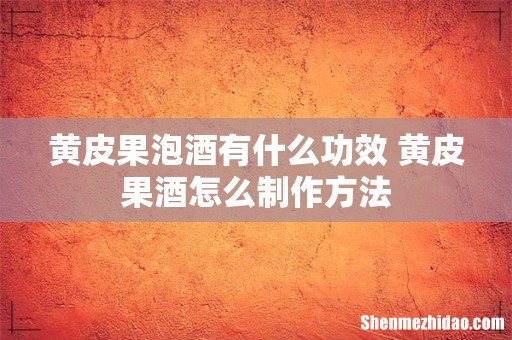 黄皮果泡酒有什么功效 黄皮果酒怎么制作方法
