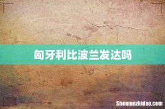 匈牙利比波兰发达吗
