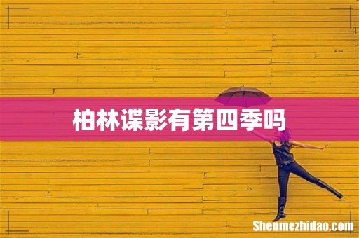 柏林谍影有第四季吗
