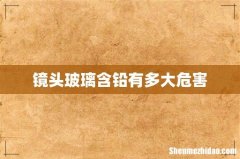 镜头玻璃含铅有多大危害