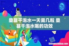 桑葚干泡水一天需几粒 桑葚干泡水喝的功效