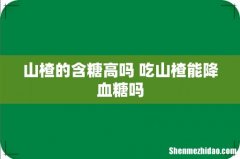山楂的含糖高吗 吃山楂能降血糖吗