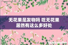 无花果是发物吗 吃无花果居然有这么多好处