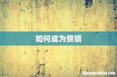 如何成为赘婿