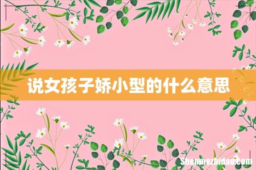 说女孩子娇小型的什么意思