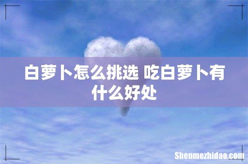 白萝卜怎么挑选 吃白萝卜有什么好处