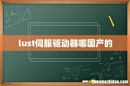 lust伺服驱动器哪国产的