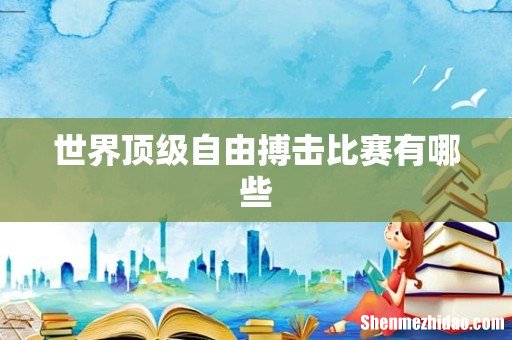 世界顶级自由搏击比赛有哪些