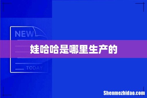 娃哈哈是哪里生产的