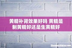 黄精补肾效果好吗 黄精是制黄精好还是生黄精好