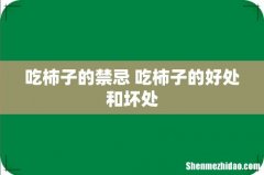 吃柿子的禁忌 吃柿子的好处和坏处