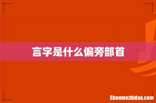 言字是什么偏旁部首