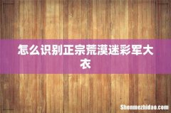 怎么识别正宗荒漠迷彩军大衣