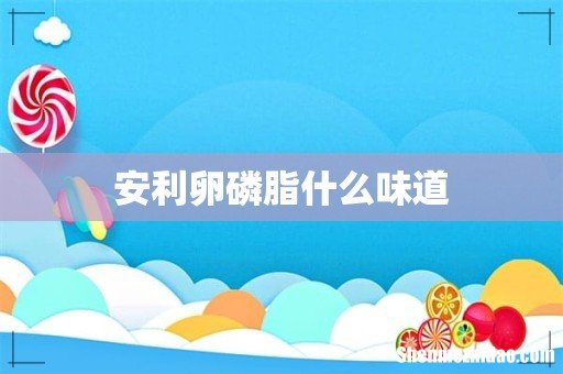 安利卵磷脂什么味道
