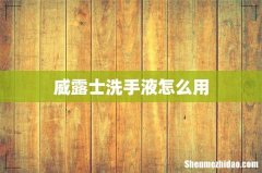 威露士洗手液怎么用