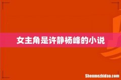 女主角是许静杨峰的小说