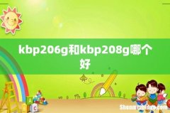 kbp206g和kbp208g哪个好