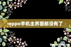 oppo手机主界面都没有了