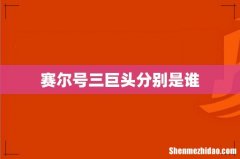 赛尔号三巨头分别是谁