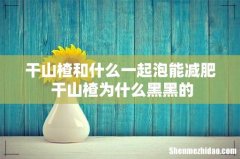 干山楂和什么一起泡能减肥 干山楂为什么黑黑的