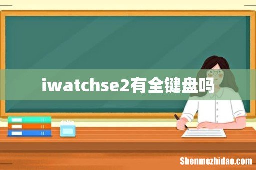 iwatchse2有全键盘吗