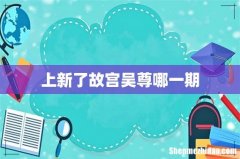 上新了故宫吴尊哪一期