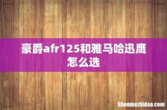 豪爵afr125和雅马哈迅鹰怎么选