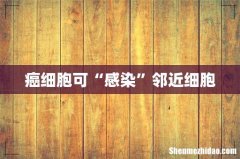 癌细胞可“感染”邻近细胞