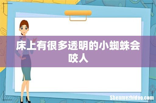 床上有很多透明的小蜘蛛会咬人
