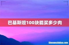 巴基斯坦100块能买多少肉