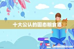 十大公认的固态粮食酒