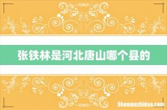 张铁林是河北唐山哪个县的