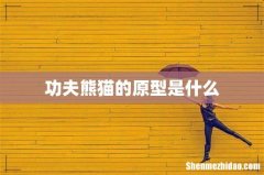 功夫熊猫的原型是什么