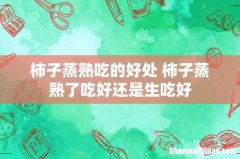 柿子蒸熟吃的好处 柿子蒸熟了吃好还是生吃好