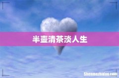 半壶清茶淡人生