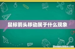 鼠标箭头移动属于什么现象