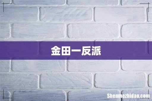 金田一反派