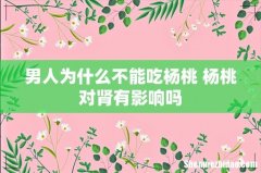 男人为什么不能吃杨桃 杨桃对肾有影响吗