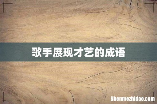 歌手展现才艺的成语