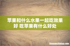 苹果和什么水果一起吃效果好 吃苹果有什么好处