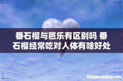 番石榴与芭乐有区别吗 番石榴经常吃对人体有啥好处
