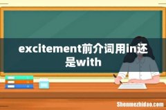 excitement前介词用in还是with