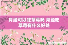 月经可以吃草莓吗 月经吃草莓有什么好处