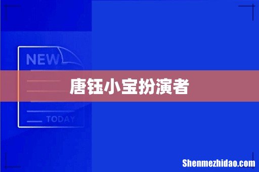 唐钰小宝扮演者